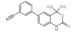 3-(4,4-DIMETHYL-2-OXO-2,4-DIHYDRO-1H-BENZO[D][1,3]OXAZIN-6-YL)BENZONITRILE structure