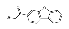 2-bromo-1-dibenzofuran-3-yl-ethanone结构式