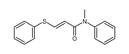 trans-N-methyl-N-phenyl-3-(phenylsulfanyl)acrylamide Structure