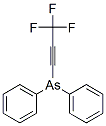 Diphenyl(3,3,3-trifluoro-1-propynyl)arsine结构式