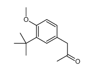 1-[4-Methoxy-3-(2-methyl-2-propanyl)phenyl]acetone Structure