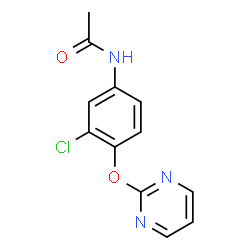 N-[3-Chloro-4-(2-pyrimidinyloxy)phenyl]acetamide Structure