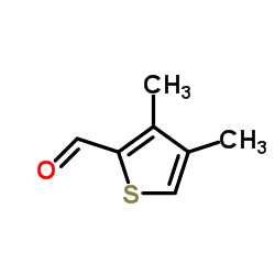 2-Thiophenecarboxaldehyde, 3,4-dimethyl- (9CI) structure