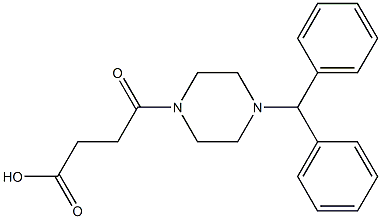 4-[4-(diphenylmethyl)piperazin-1-yl]-4-oxobutanoic acid picture