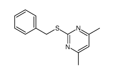 2-(Benzylthio)-4,6-dimethylpyrimidine结构式