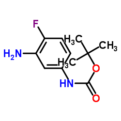 2-Methyl-2-Propanyl (3-Amino-4-Fluorophenyl)Carbamate Structure