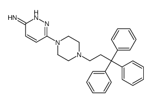 6-[4-(3,3,3-Triphenylpropyl)-1-piperazinyl]-3-pyridazinamine结构式