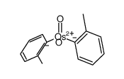 dioxobis(2-methylphenyl)osmium(VI)结构式