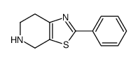 2-苯基-4,5,6,7-四氢噻唑并[5,4-c]吡啶结构式