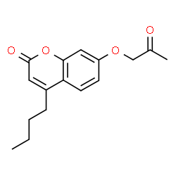 4-butyl-7-(2-oxopropoxy)chromen-2-one结构式