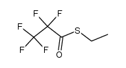 ethyl pentafluoropropanethioate结构式