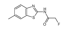 Acetamide, 2-fluoro-N-(6-methyl-2-benzothiazolyl)- (9CI) structure
