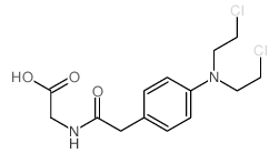 Glycine,N-[[4-[bis(2-chloroethyl)amino]phenyl]acetyl]- (9CI)结构式