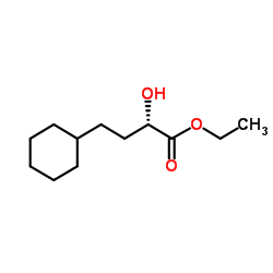 Ethyl (2S)-4-cyclohexyl-2-hydroxybutanoate结构式