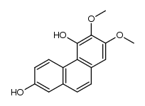 4,7-Dihydroxy-2,3-dimethoxyphenanthrene结构式