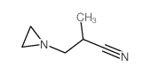 1-Aziridinepropanenitrile,a-methyl- Structure