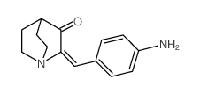 2-(4-Amino-benzylidene)-1-aza-bicyclo[2.2.2]octan-3-one结构式