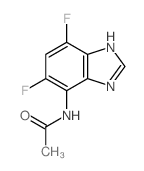 N-(5,7-difluoro-3H-benzoimidazol-4-yl)acetamide结构式