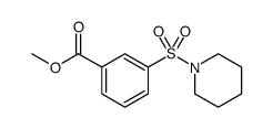 methyl 3-(piperidin-1-ylsulfonyl)benzoate结构式