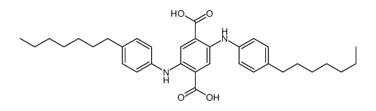 2,5-bis(4-heptylanilino)terephthalic acid结构式