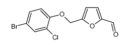 5-((4-bromo-2-chlorophenoxy)methyl)furan-2-carbaldehyde结构式