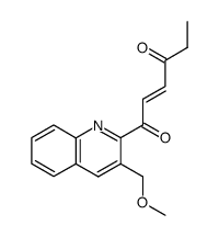 1-[3-(methoxymethyl)quinolin-2-yl]-hex-2(E)-ene-1,4-dione Structure