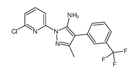 1-(6-Chloro-2-pyridinyl)-3-methyl-4-[3-(trifluoromethyl)phenyl]-1 H-pyrazol-5-amine Structure