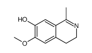 6-methoxy-1-methyl-3,4-dihydroisoquinolin-7-ol Structure