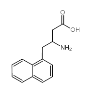 3-氨基-4-(1-萘基)丁酸结构式