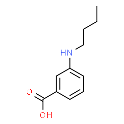 Benzoic acid, 3-(butylamino)- (9CI) Structure