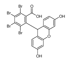 2,3,4,5-tetrabromo-6-(3,6-dihydroxy-9H-xanthen-9-yl)benzoic acid结构式