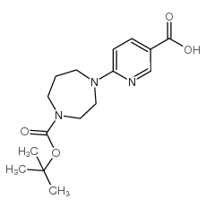 4-(5-羧基-2-吡啶)-[1,4]二氮杂烷-1-羧酸叔丁酯图片