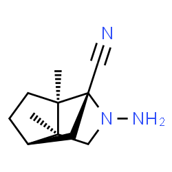 1,4-Methanocyclopenta[c]pyrrole-1(2H)-carbonitrile,2-aminohexahydro-3a,6a-dimethyl-,(1R,3aS,4R,6aR)-(9CI) structure