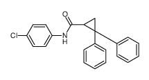 N-(4-chlorophenyl)-2,2-diphenylcyclopropane-1-carboxamide结构式