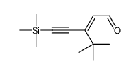 3-tert-butyl-5-trimethylsilylpent-2-en-4-ynal Structure