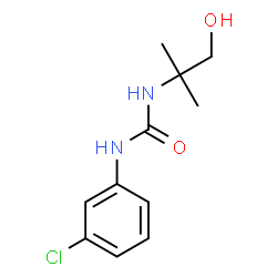 N-(3-chlorophenyl)-N'-(2-hydroxy-1,1-dimethylethyl)urea structure