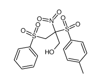 2-Nitro-2-(p-tolylsulfonyl)-3-(phenylsulfonyl)-propanol-1结构式
