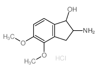 1H-Inden-1-ol,2-amino-2,3-dihydro-4,5-dimethoxy-, hydrochloride (1:1) structure