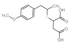 2-[1-(4-methoxyphenyl)propan-2-ylsulfanyl]butanedioic acid结构式