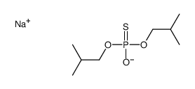 Phosphorothioic acid,O,O-bis(2-methylpropyl) ester,sodium salt (1:1)结构式