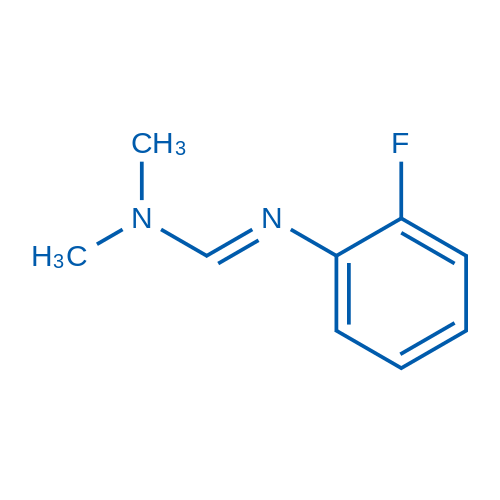 N'-(2-fluorophenyl)-N,N-dimethylmethanimidamide Structure