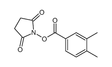 (2,5-dioxopyrrolidin-1-yl) 3,4-dimethylbenzoate结构式