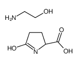 5-oxo-L-proline, compound with 2-aminoethanol (1:1)结构式