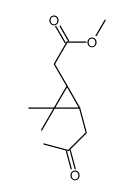 methyl 2-[(1R,3S)-2,2-dimethyl-3-(2-oxopropyl)cyclopropyl]acetate结构式