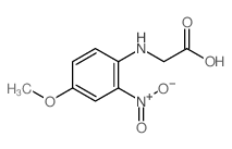 2-((4-甲氧基-2-硝基苯基)氨基)乙酸结构式