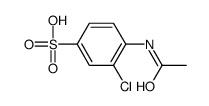 4-acetamido-3-chlorobenzenesulfonic acid Structure