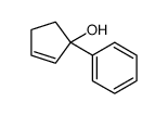 1-Phenyl-2-cyclopenten-1-ol结构式