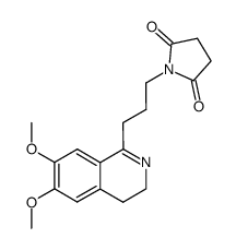 γ-succinimidopropyl-1 dimethoxy-6,7 dihydro-3,4 isoquinoline结构式