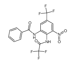 N-[3-Nitro-2-(2,2,2-trifluoro-acetylamino)-5-trifluoromethyl-phenyl]-benzamide Structure