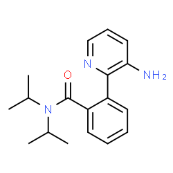 2-(3-aminopyridin-2-yl)-N,N-diisopropylbenzamide结构式
